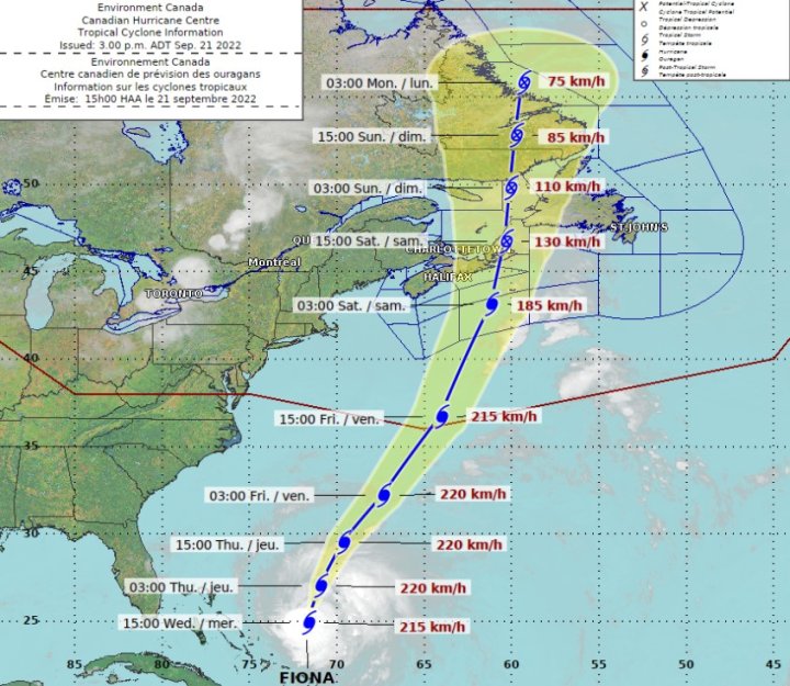 Hurricane Fiona shaping up to be ‘potentially severe event’ for ...