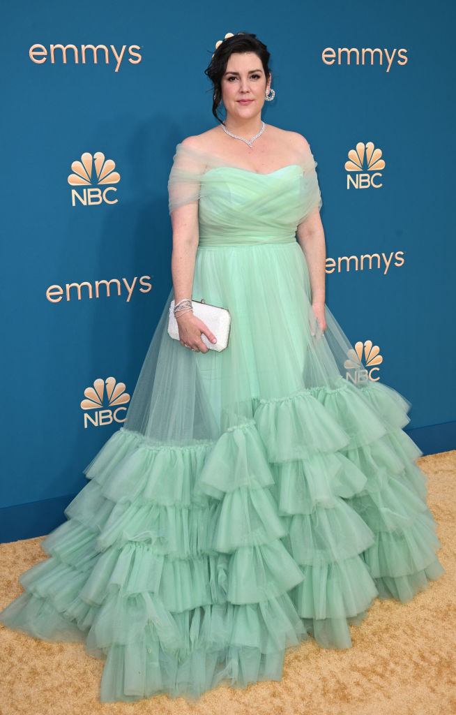 Melanie Lynskey arrives for the 74th Emmy Awards at the Microsoft Theater in Los Angeles, California, on September 12, 2022.