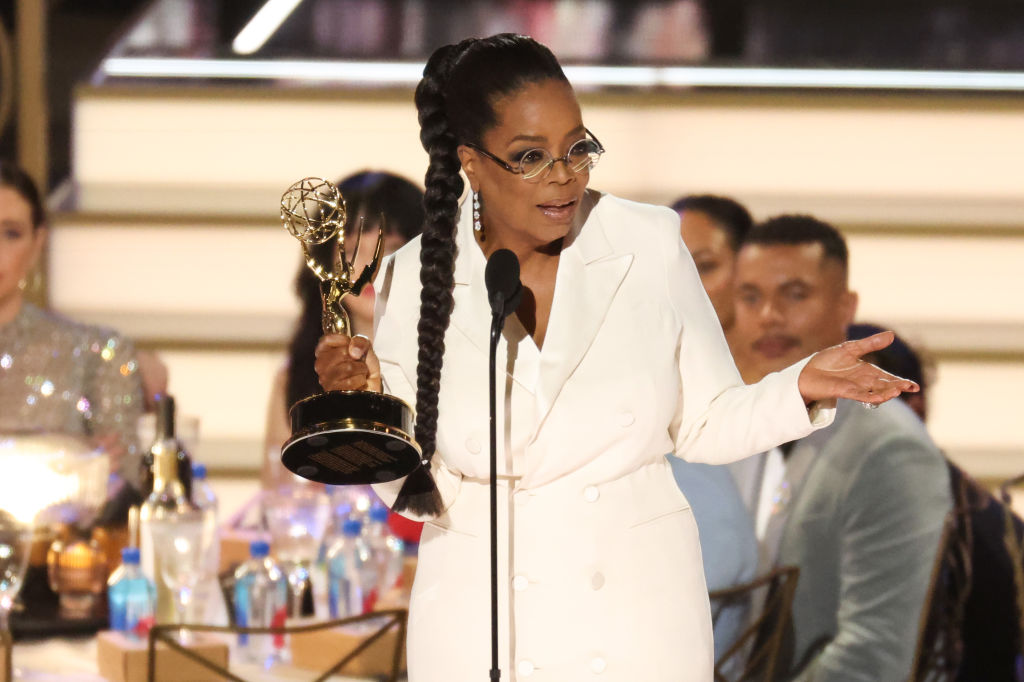 Oprah Winfrey on stage the 74th Primetime Emmy Awards at the Microsoft Theater on Monday, September 12, 2022