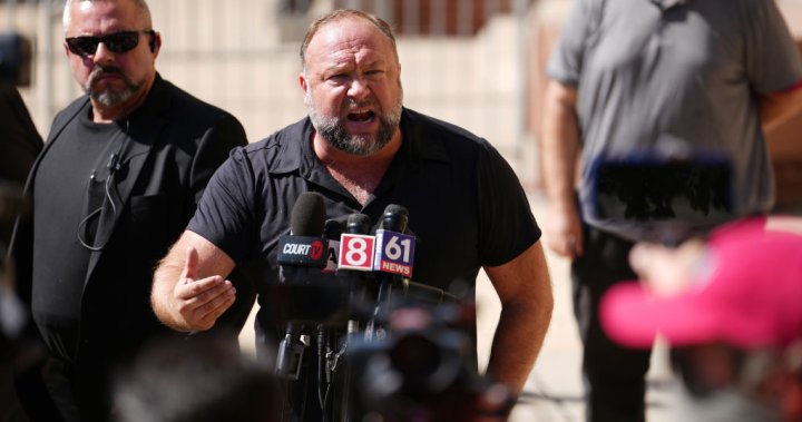 Alex Jones says he’s ‘done saying sorry’ for Sandy Hook lies in courtroom outburst