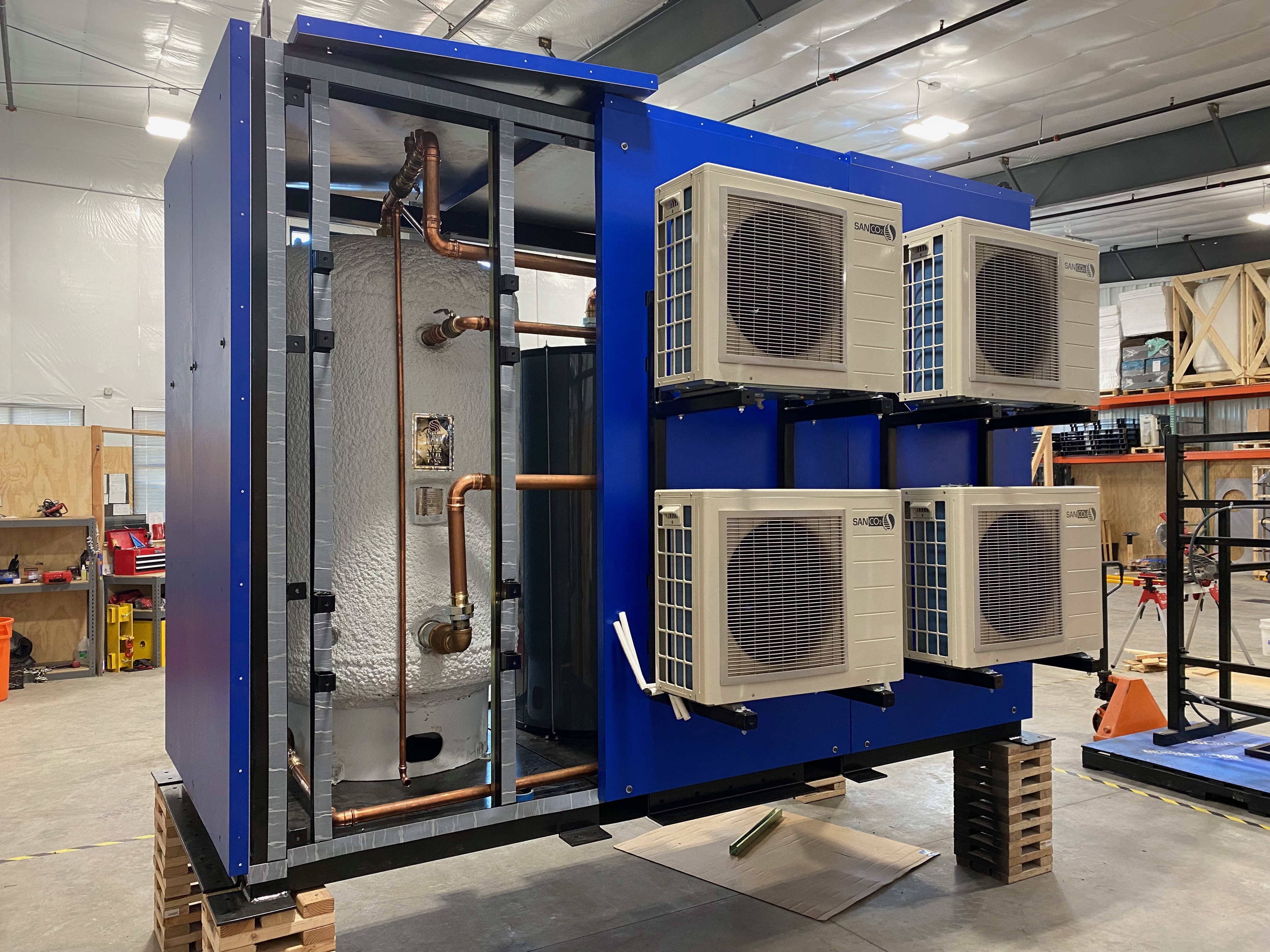 These heat-pump powered electric boilers will be manufactured by Small Planet Supply in Richmond, BC to take advantage of the sustainable building boom that’s expected in Canada.