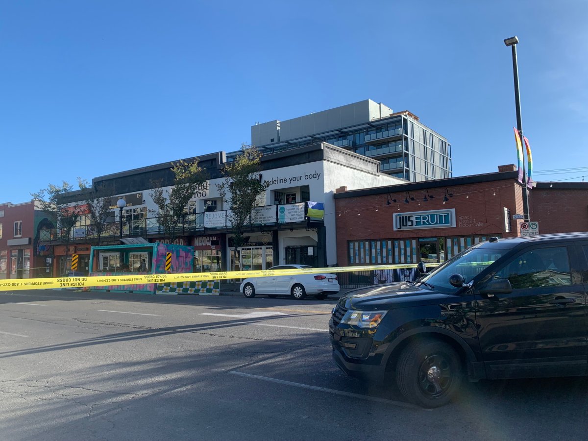 The Calgary Police Service is investigating a drive-by shooting in Kensington that sent one woman to hospital early Sunday morning.