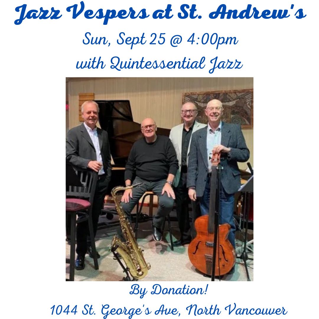 Jazz Vespers with Quintessential Jazz - GlobalNews Events