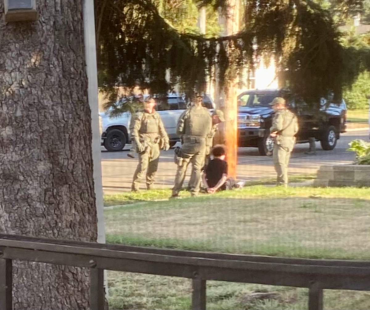 Clarence Lawrence, 25, was arrested by police after a fatal stabbing in north Edmonton's Homesteader neighborhood on Wednesday, September 7, 2022.