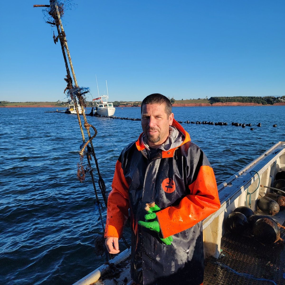 Mussel fisherman Andrew Bryanton