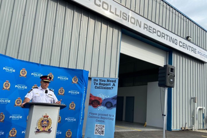 2 collision reporting centres open Thursday; aim to free up Edmonton police