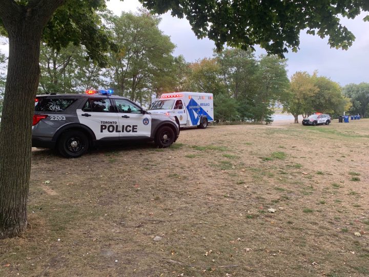 Emergency services attended Marie Curtis Park on Saturday morning after a body was spotted in the water.