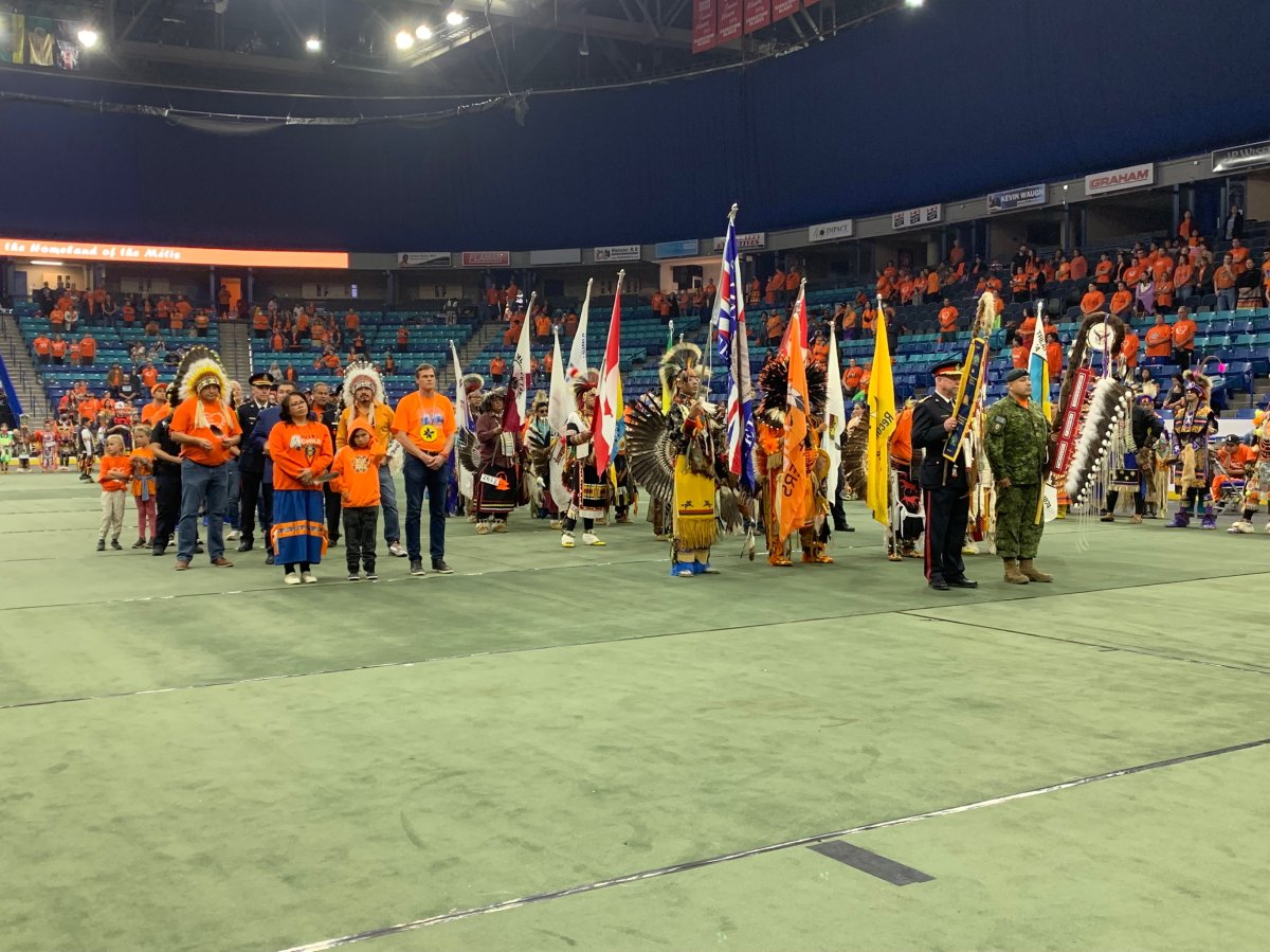 Powwow held at the SaskTel Centre.