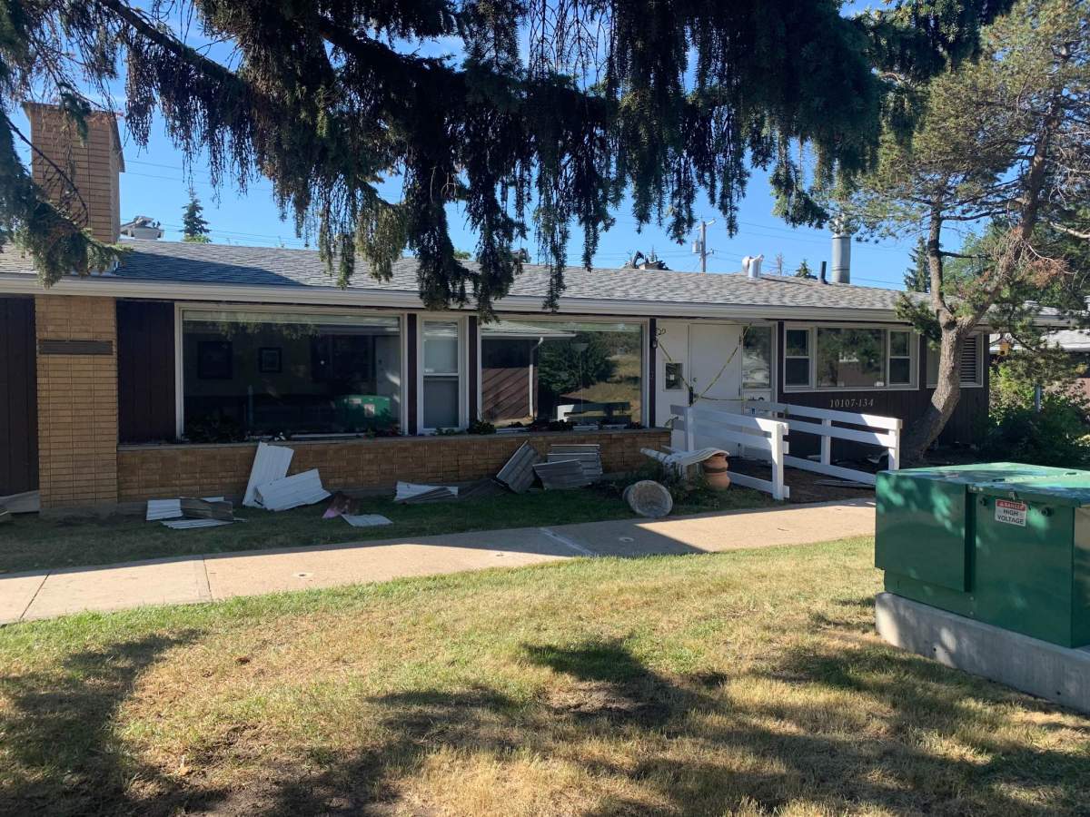 Edmonton Fire Rescue Services said three kids were taken to hospital Thursday, Sept. 1, 2022 after a fire at a nearby seniors centre in the area of 101 Street and 134 Avenue.
