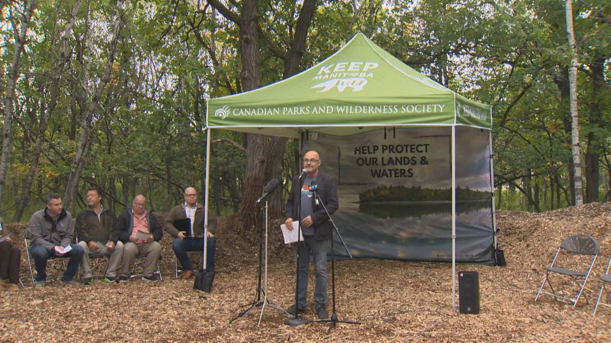 CPAWS presser - making Assiniboine Forest a national urban park.
