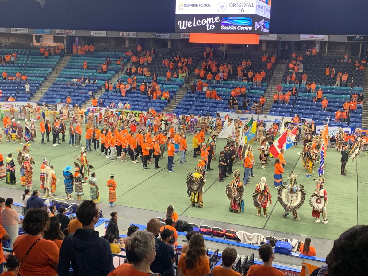 Powwow held at the SaskTel Centre.