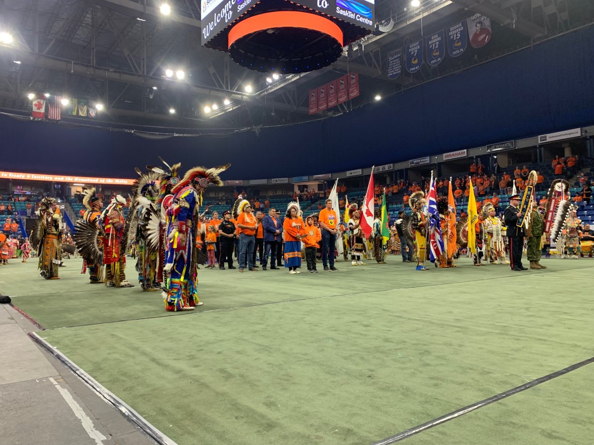 Powwow held at the SaskTel Centre.