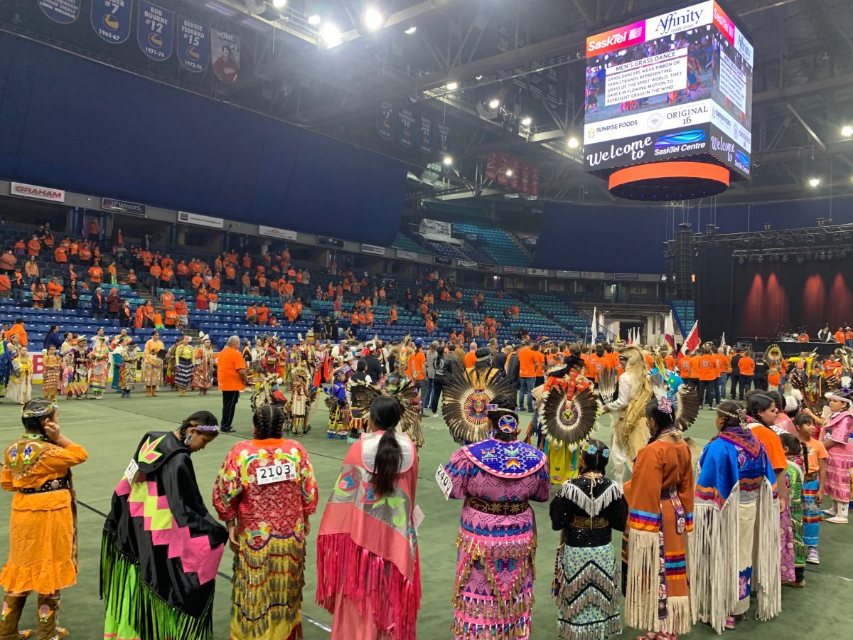 Powwow held at the SaskTel Centre.