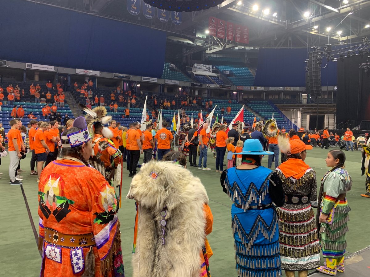 Powwow held at the SaskTel Centre.