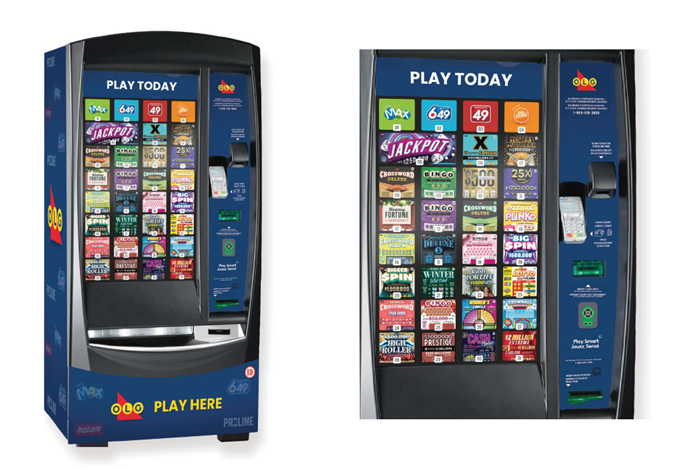 A proposed look for the OLG's self-serve lottery terminals.