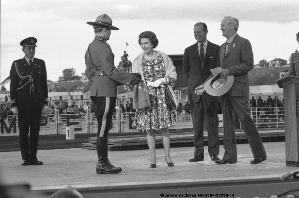 Queen Elizabeth II in Calgary, Alta. in 1973.