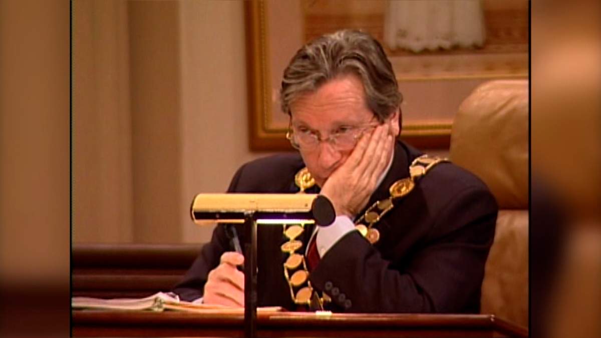 Harvey Rosen's first term was often marked with pitched battles among community and political opponents who objected to the location and cost of the downtown arena, then known as the LVEC.