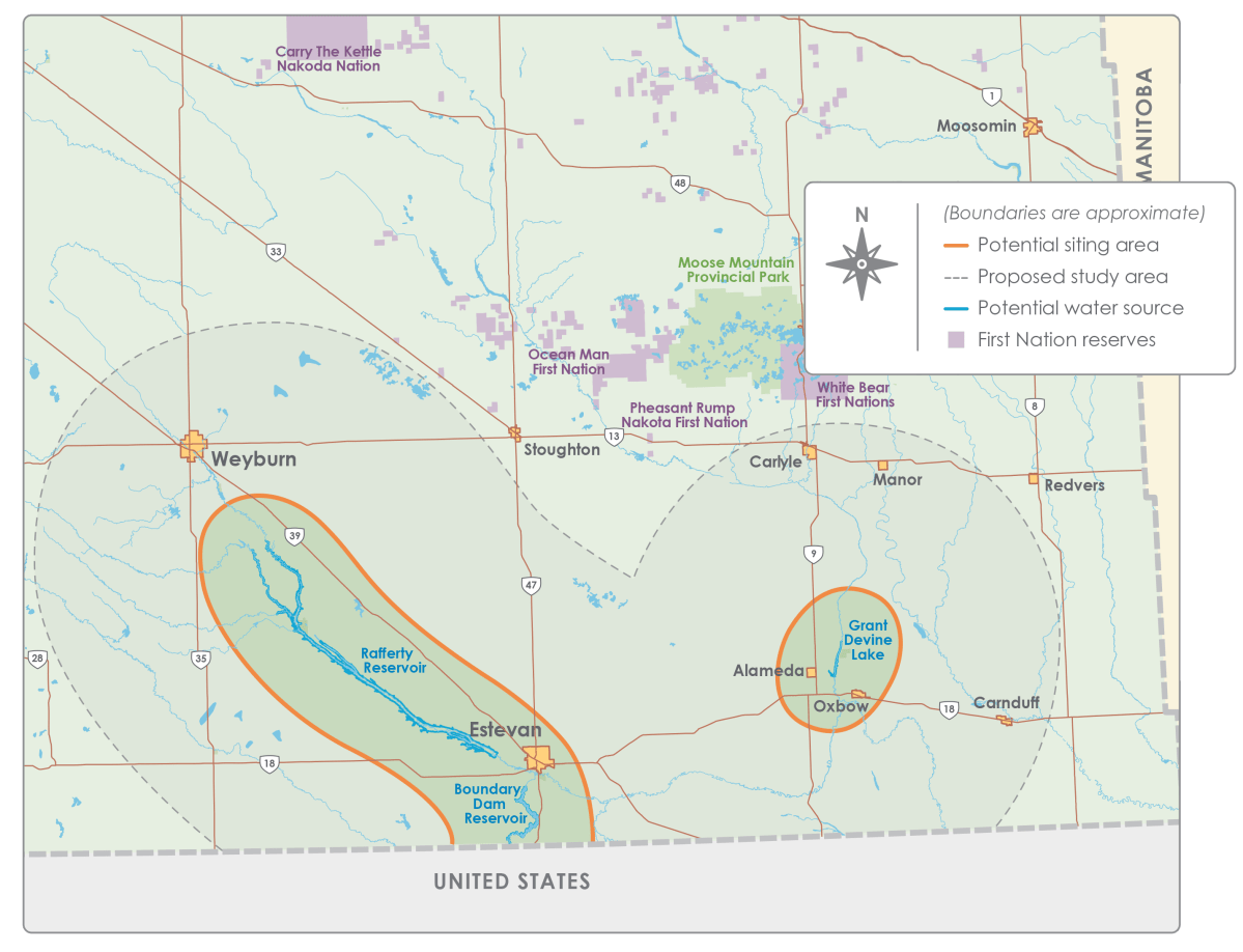 SaskPower chooses areas around Estevan and Elbow as possible nuclear ...