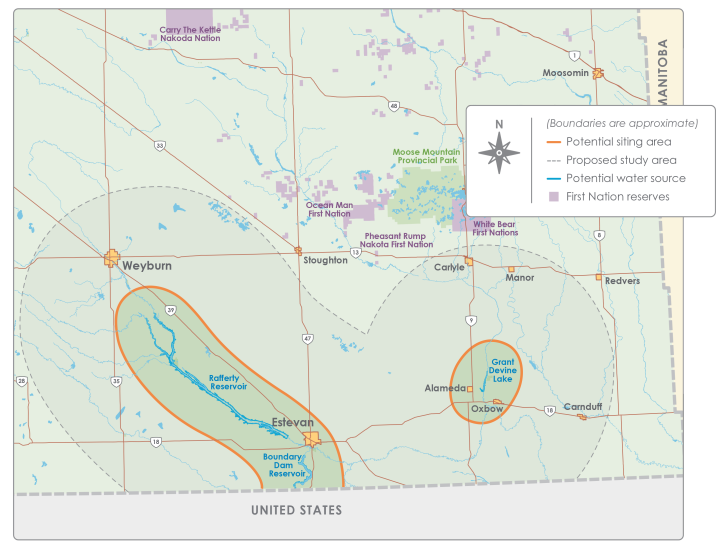 SaskPower chooses areas around Estevan and Elbow as possible nuclear ...