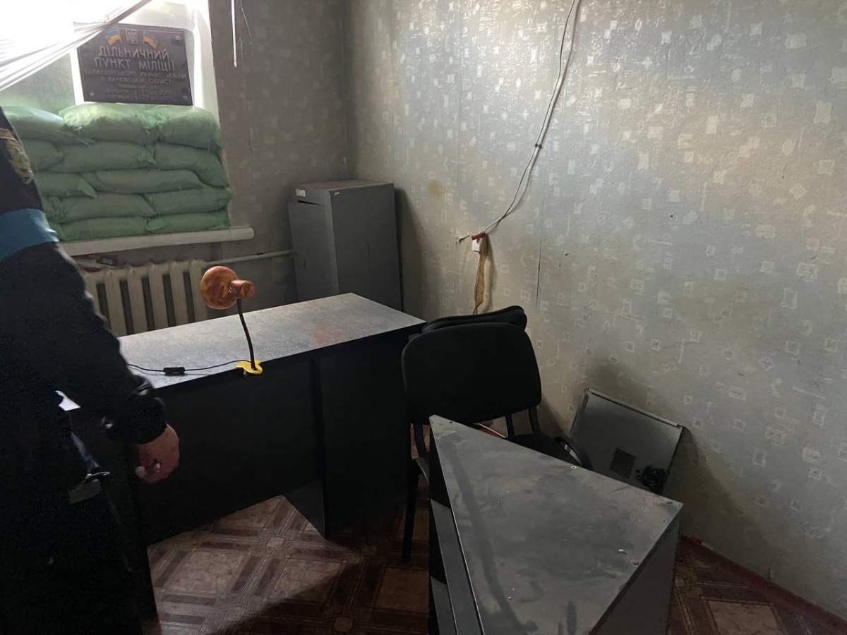 Torture room where victims said they were tortured by Russian authorities in Balakliya, Ukraine.