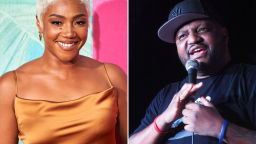 Tiffany Haddish (left) and Aries Spears (right) have been accused of sexually abusing a pair of siblings when they were minors in a new lawsuit.