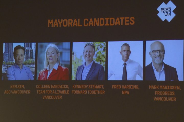 Vancouver mayoral candidates face off with just over 2 weeks until election day