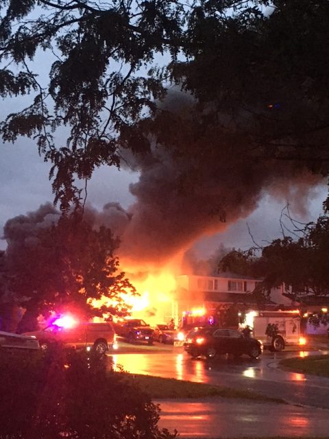 Fire crews responded around 6:30 a.m. to the house fire.