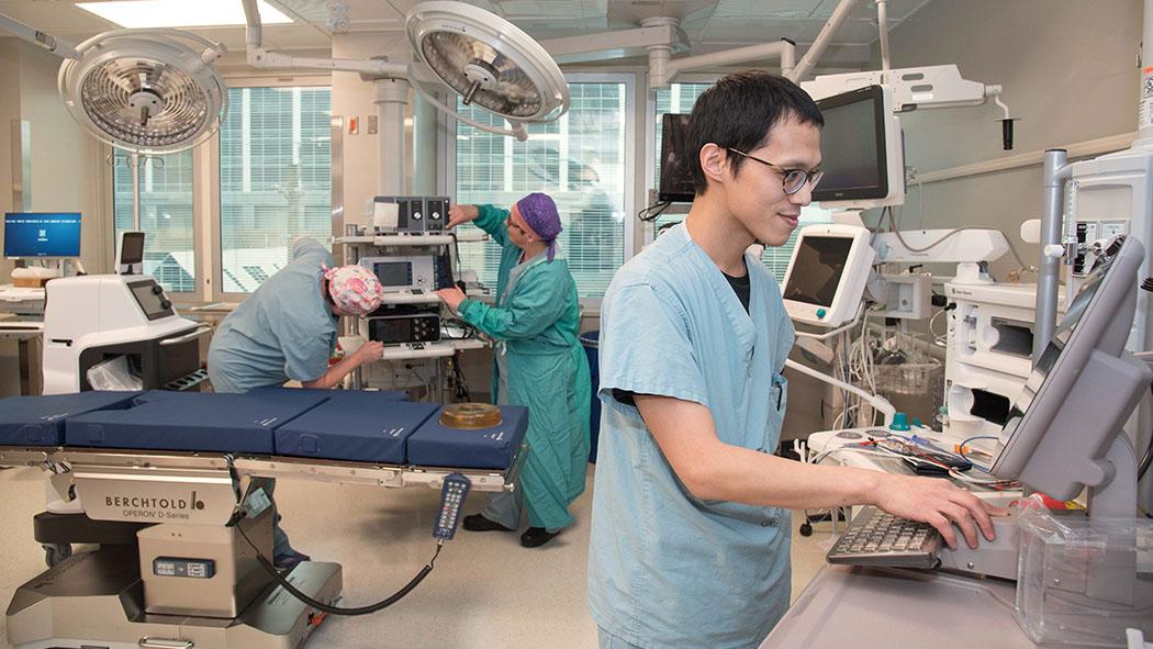An operating room in the newly renamed Nazem Kadri Surgical Centre prior to opening in early 2020.