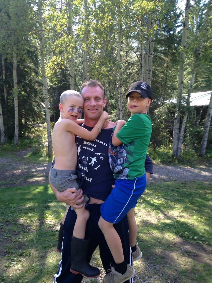 Tom with Jackson and Braden.