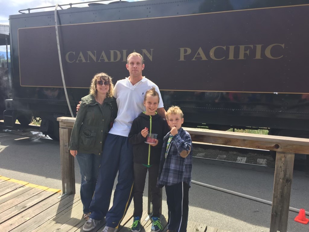 Lacey, Tom, Braden and Jackson when the boys were younger.