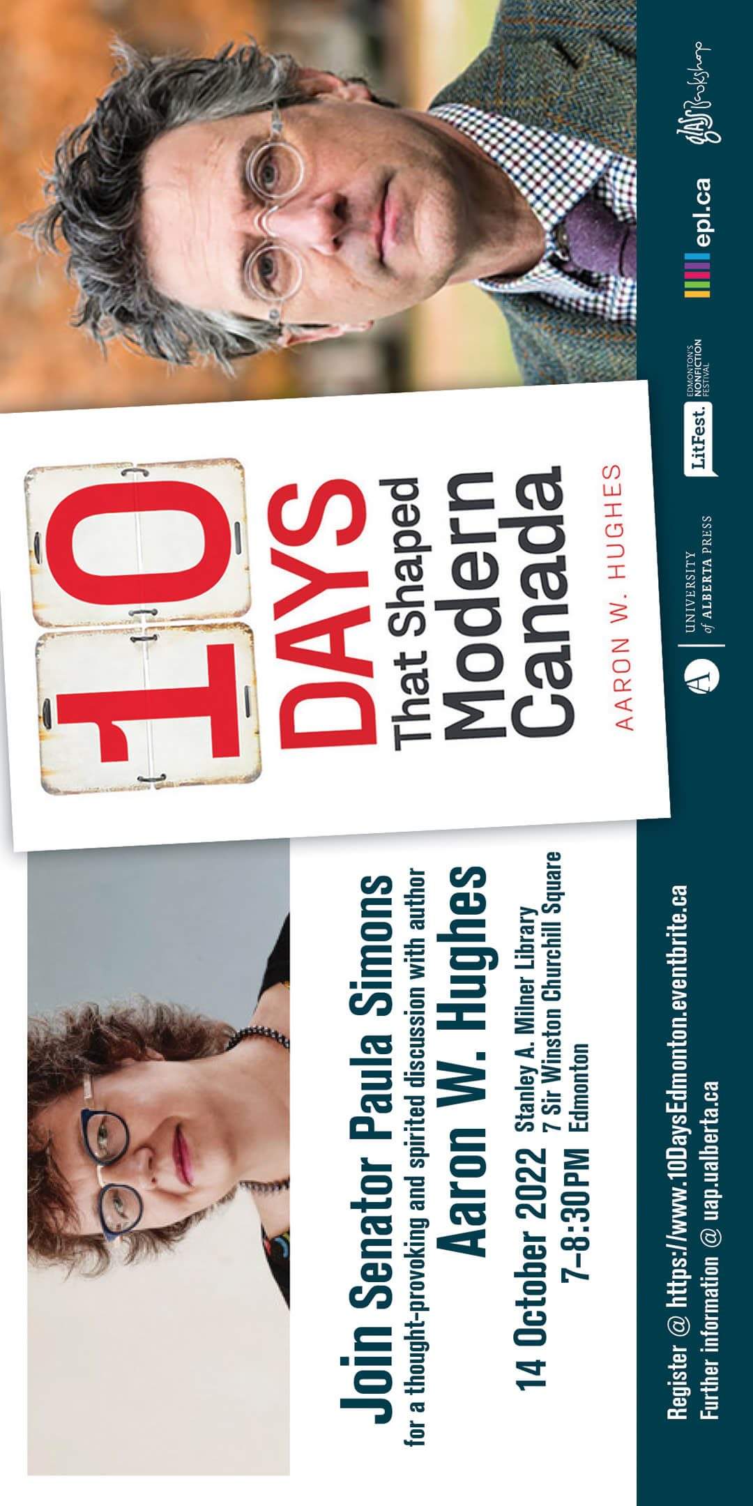 10 Days That Shaped Modern Canada with Aaron Hughes & Senator Paula Simons - image