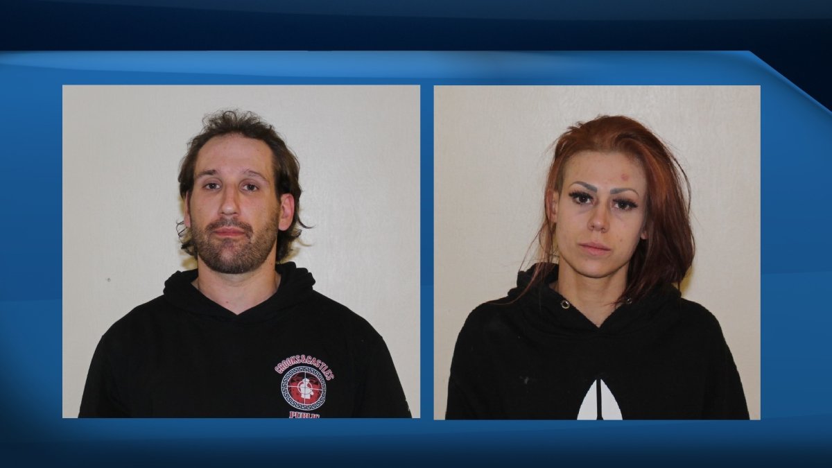 Cameron Smith, 33, and Candace Catsaroupa, 30, are wanted after a string of armed robberies Saturday Sept. 10, 2022 in Fort McMurray.