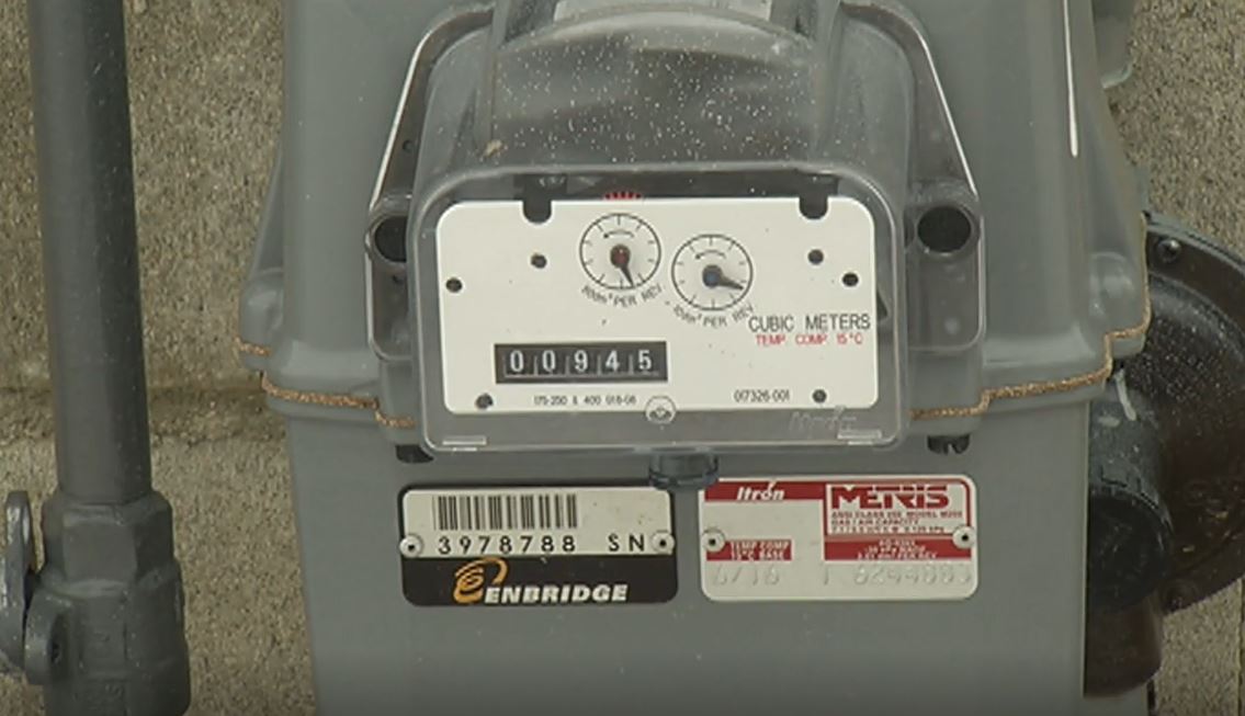Natural gas meter.