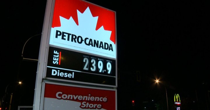 The cost of gas at some stations Thursday morning was 239.9 cents per litre. That is an all-time record for any city in North America, according to ex