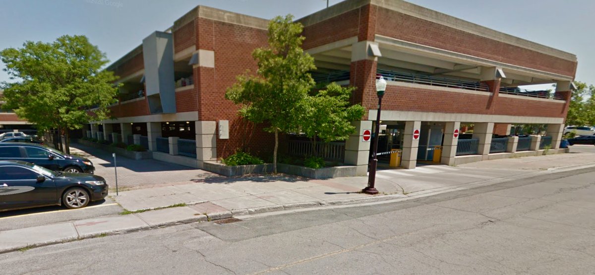 Peterborough police say two people were assaulted in an alley behind the King Street parking lot garage on the weekend.