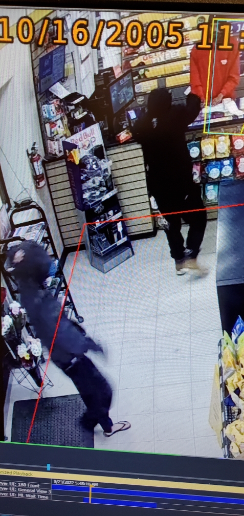 A man and a woman are recorded threatening a cashier during an armed robbery in Belleville, Ont. early Friday morning.