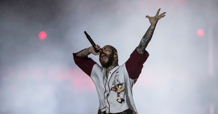Post Malone apologizes to fans after on-stage accident at St. Louis concert