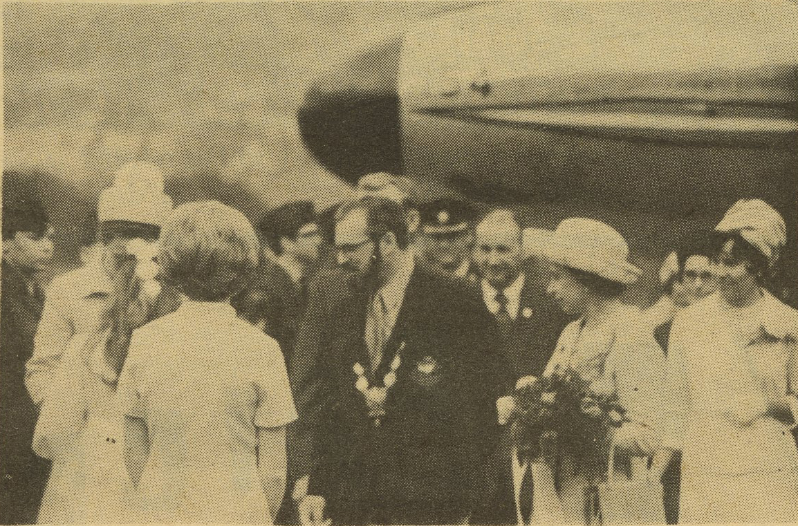 The Queen visiting the Okanagan for the second time in 1971.