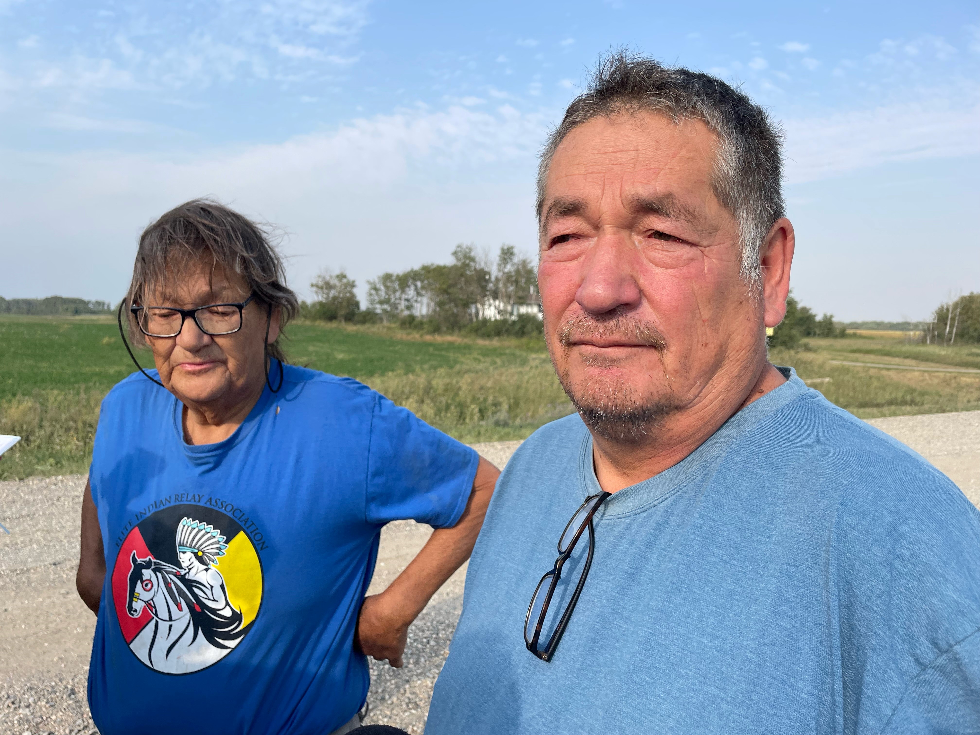 Ivor, left, and Darryl Burns, say their sister Gloria died a “hero” during a mass stabbing at James Smith Cree Nation.