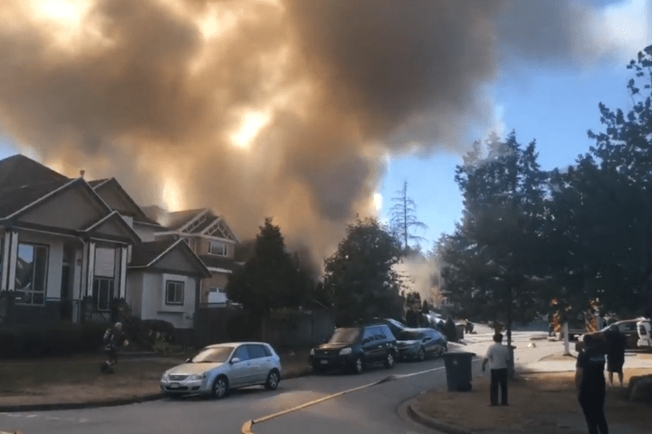 2 hospitalized, 1 with serious injuries after Surrey house fire