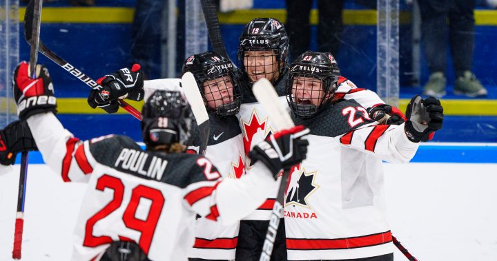 Équipe Canada remporte l’or au Championnat du monde de hockey féminin en battant les États-Unis – National