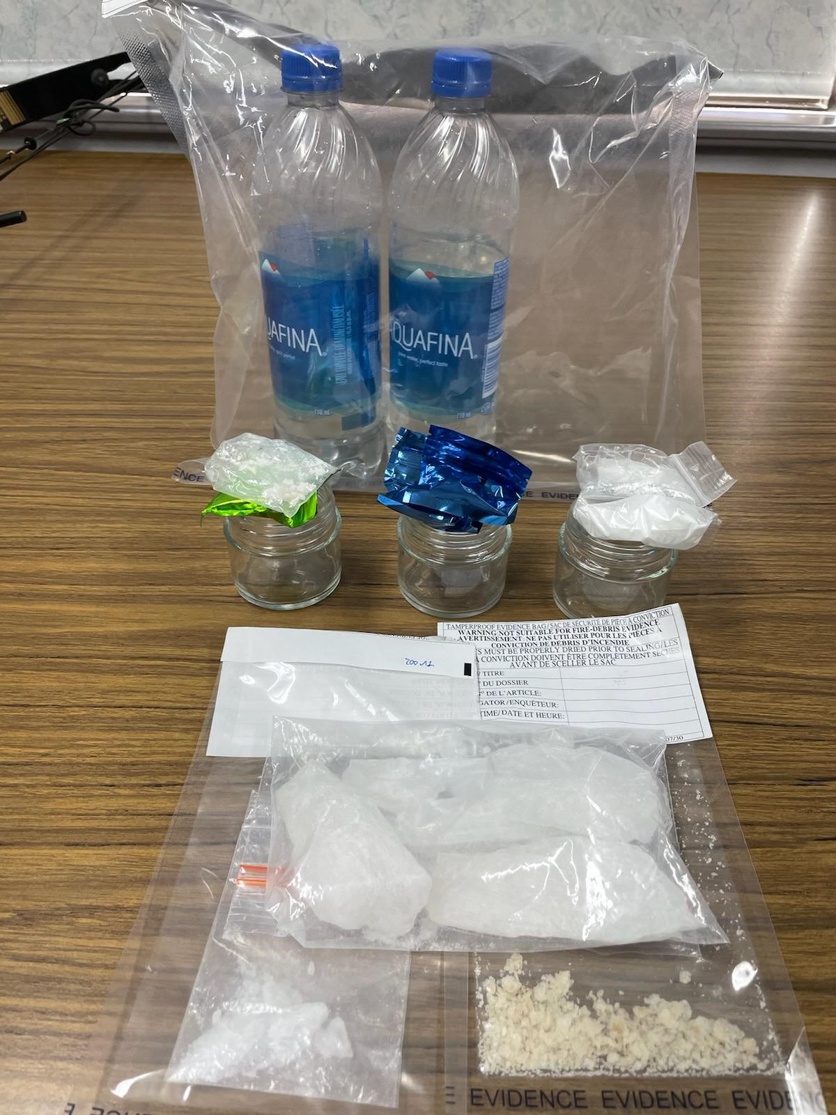 Drugs seized by Westlock RCMP following a drug-trafficking investigation, Aug. 31, 2022.