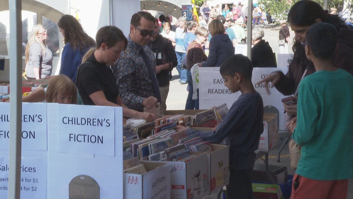 Readers of all ages pick out new books at the Word on the Street Festival on Saturday, Sept 17.
