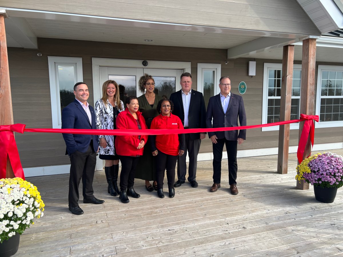 A ribbon-cutting ceremony was held Sunday at the new Kinney Place.