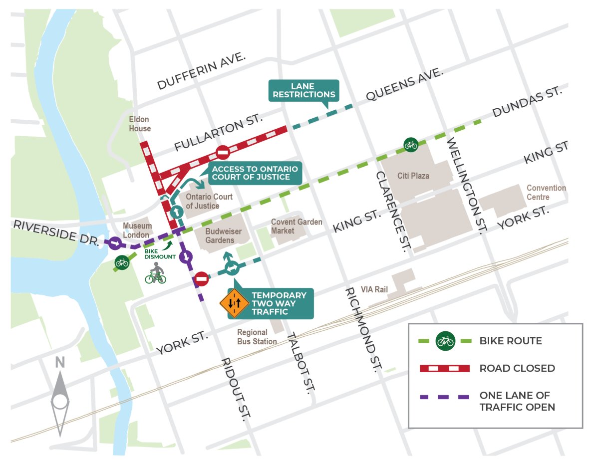 Queens and Talbot intersection closed until December for BRT work: City of London - image