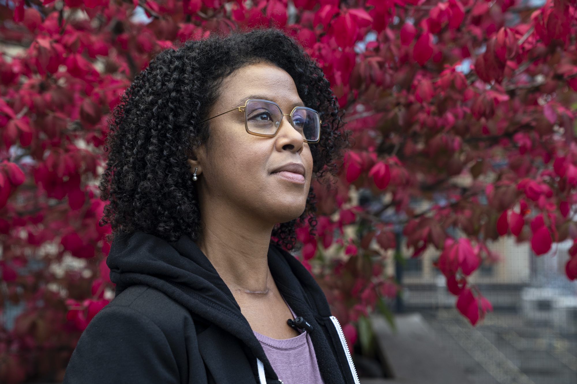 A portrait of Michelle Audoin, the founder of ‘Uncovered: A Breast Cancer Recognition Project.’