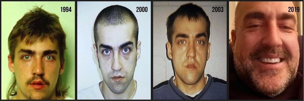 Marc-Andre Grenon, 47, seen in a police composite handout image, was convicted in the first-degree murder in the death of Guylaine Potvin in April 2000.