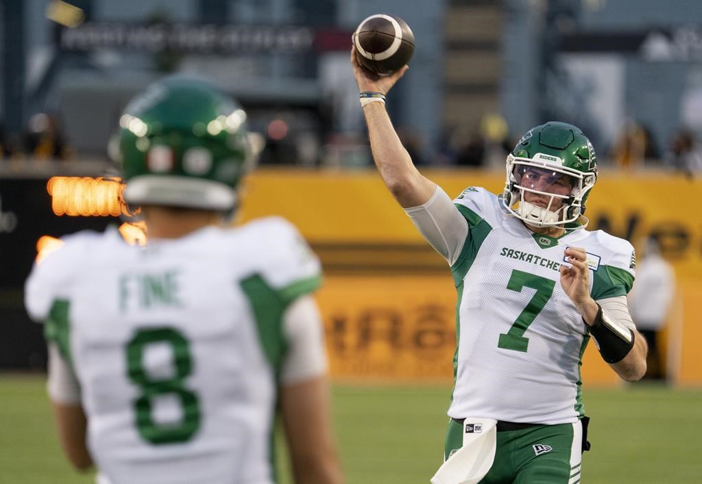 Fajardo offers Mason Fine support in the starting quarterback role for the Saskatchewan Roughriders. 