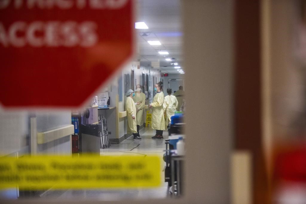 A COVID-19 unit is shown at the Health Sciences Centre in Winnipeg on Dec. 8, 2020. A panel of doctors have thrown their support behind the New Democrats for their promises to recruit and retain workers. THE CANADIAN PRESS/Mikaela MacKenzie-POOL.