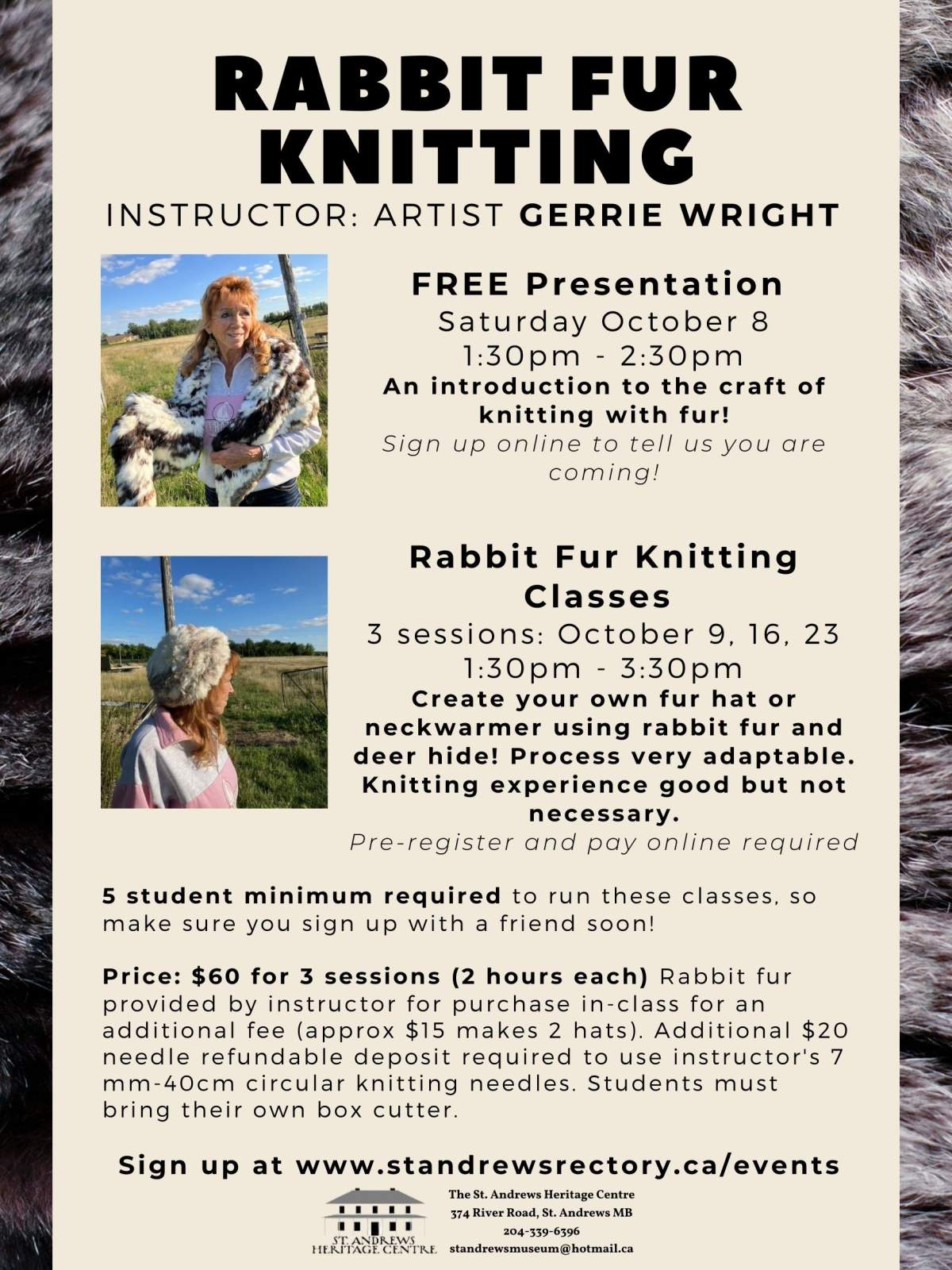 Rabbit Fur Knitting Classes - image